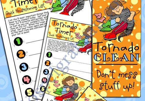 $3.25 Activity Days: Developing Talents Goal 7 Invitation, Tornado Timer 5 Step Planner, and Door Hanger reminder – Goal List 5 things to help around the house, Faith in God Activity Days, GospelGrabBag.com