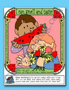 BODY: Sunbeam Lesson 20, I Am Thankful That I Can Smell and Taste, Sunday Savers book or CD-ROM, gospelgrabbag.com, Primary Lesson Helps, Primary 1 manual, senses