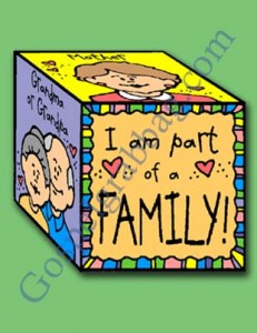 FAMILY: Sunbeam Lesson 23, I Belong to a Family, Sunday Savers book or CD-ROM, gospelgrabbag.com, Primary Lesson Helps, Primary 1 manual