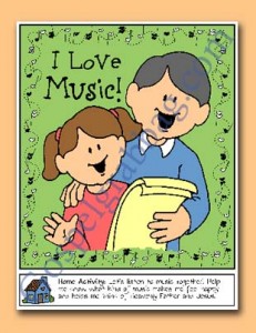 MUSIC: Sunbeam Lesson 39, Music Makes Me Happy, Sunday Savers book or CD-ROM, gospelgrabbag.com, Primary Lesson Helps, Primary 1 manual