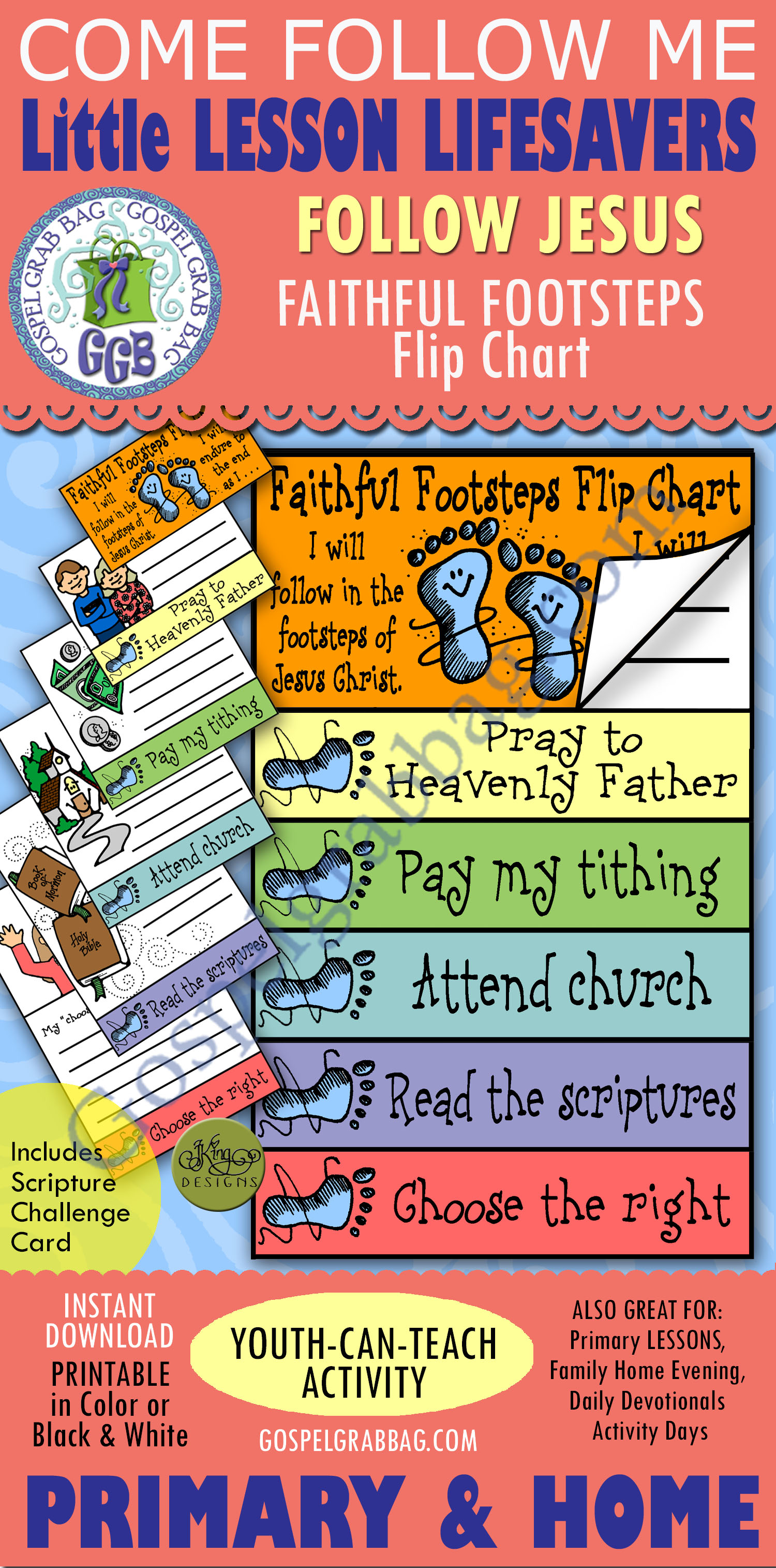 Faithful Footsteps goal flip-chart