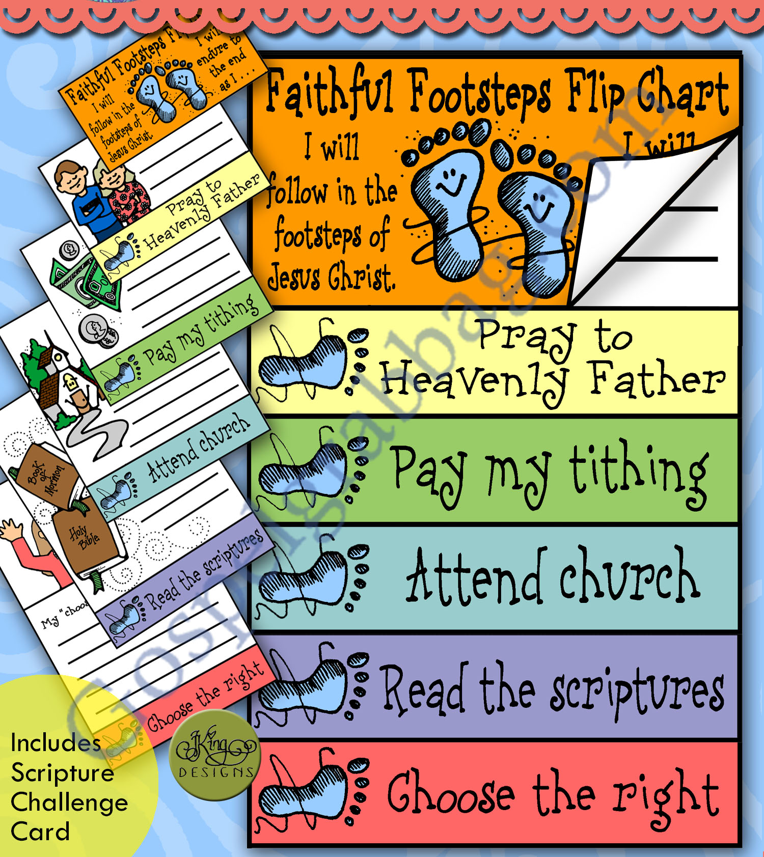 Faithful Footsteps Flip Chart - follow Jesus