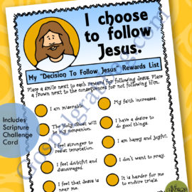 $1.50 Little LESSON LIFESAVER Activity for Come Follow Me - Primary, Family Home Evening, Sunday School, Bible Study