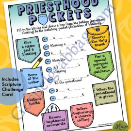 $1.50 Little LESSON LIFESAVER Activity for Come Follow Me – Primary and Home (family home evening), LDS, Christian, Bible Study