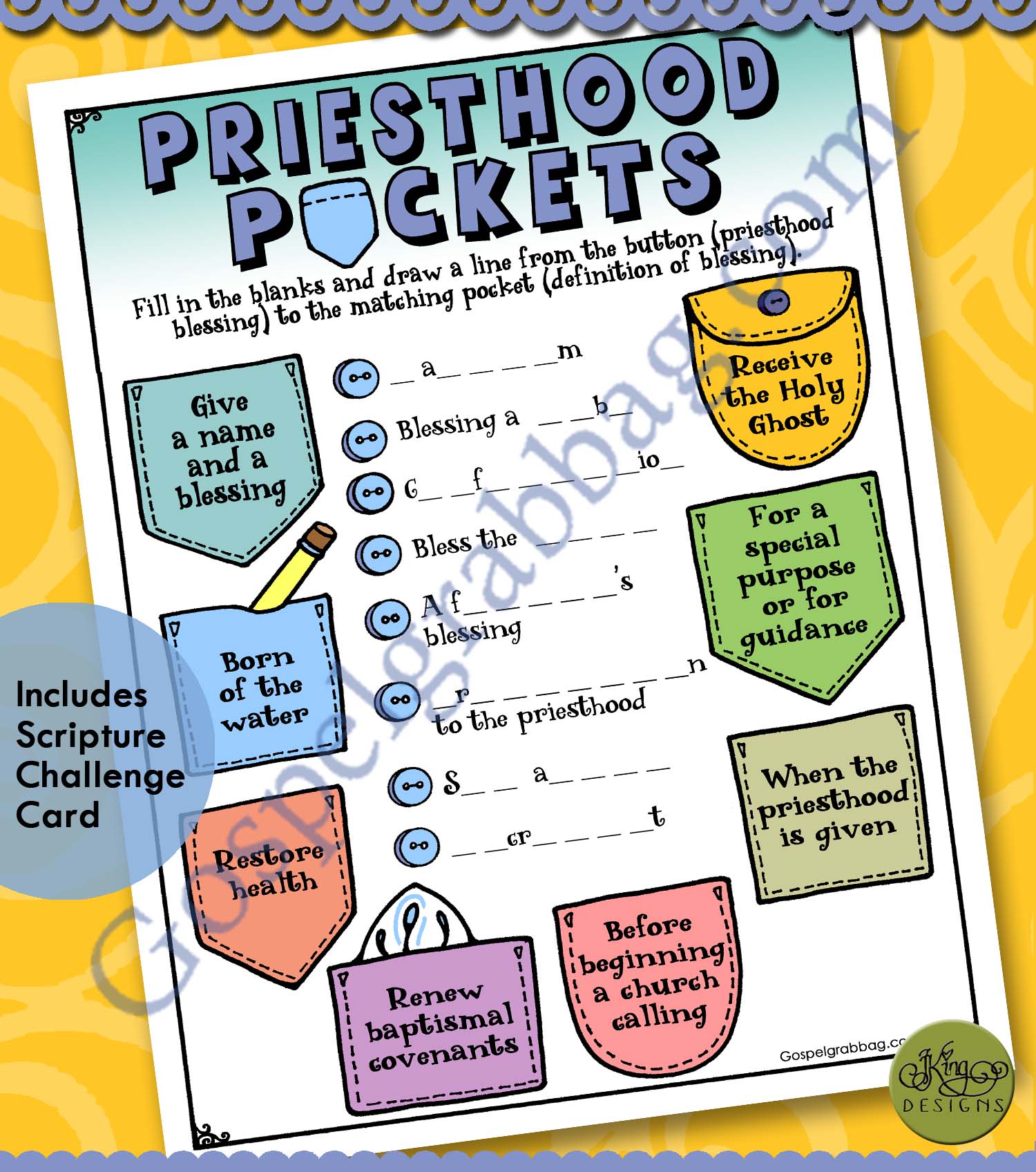 $1.50 Little LESSON LIFESAVER Activity for Come Follow Me – Primary and Home (family home evening), LDS, Christian, Bible Study