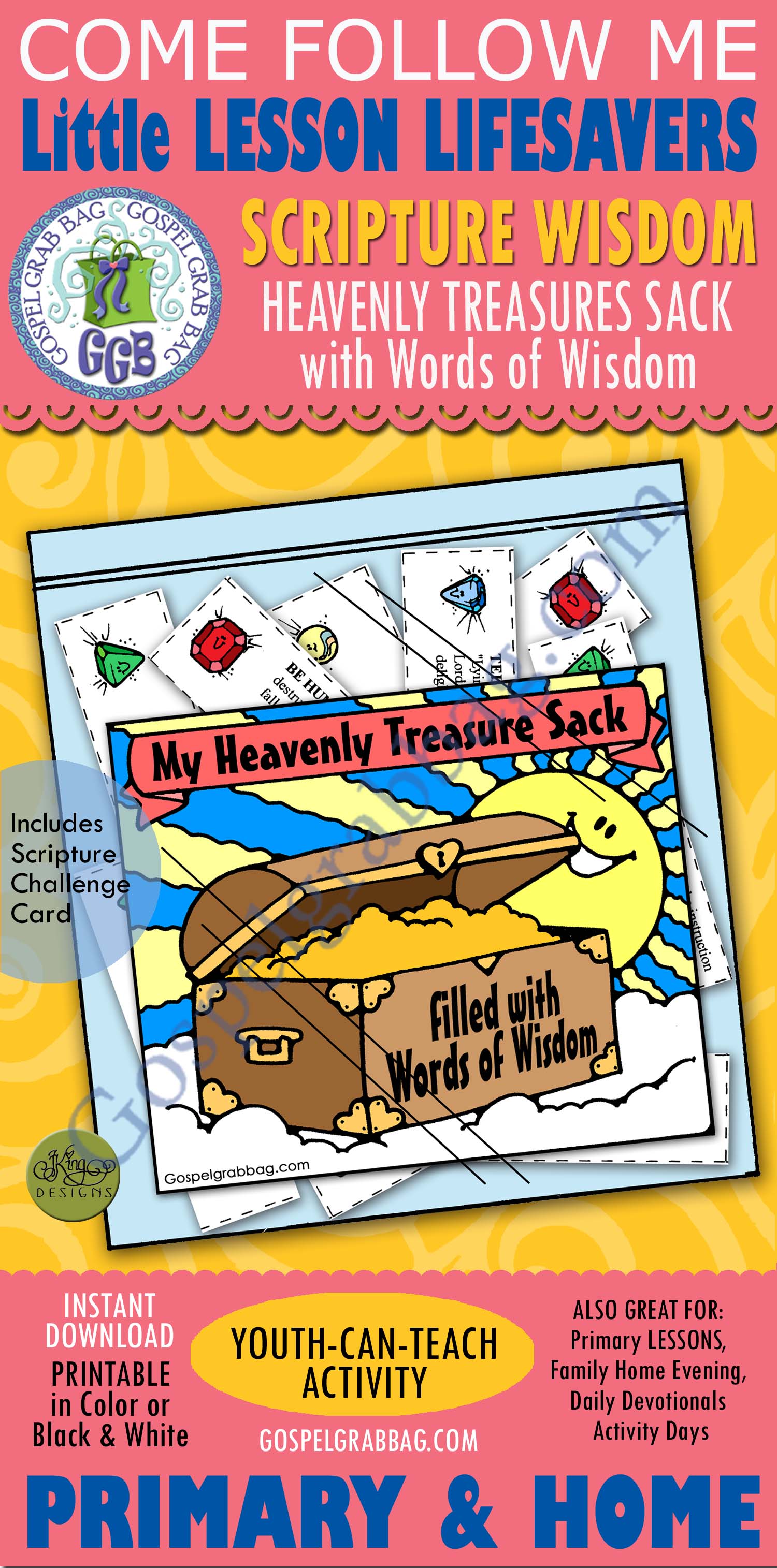 My Heavenly Treasure sack (Filled with Words of Wisdom)