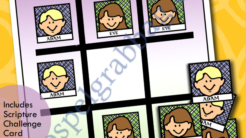 Adam and Eve Tic-Tac-Toe Game