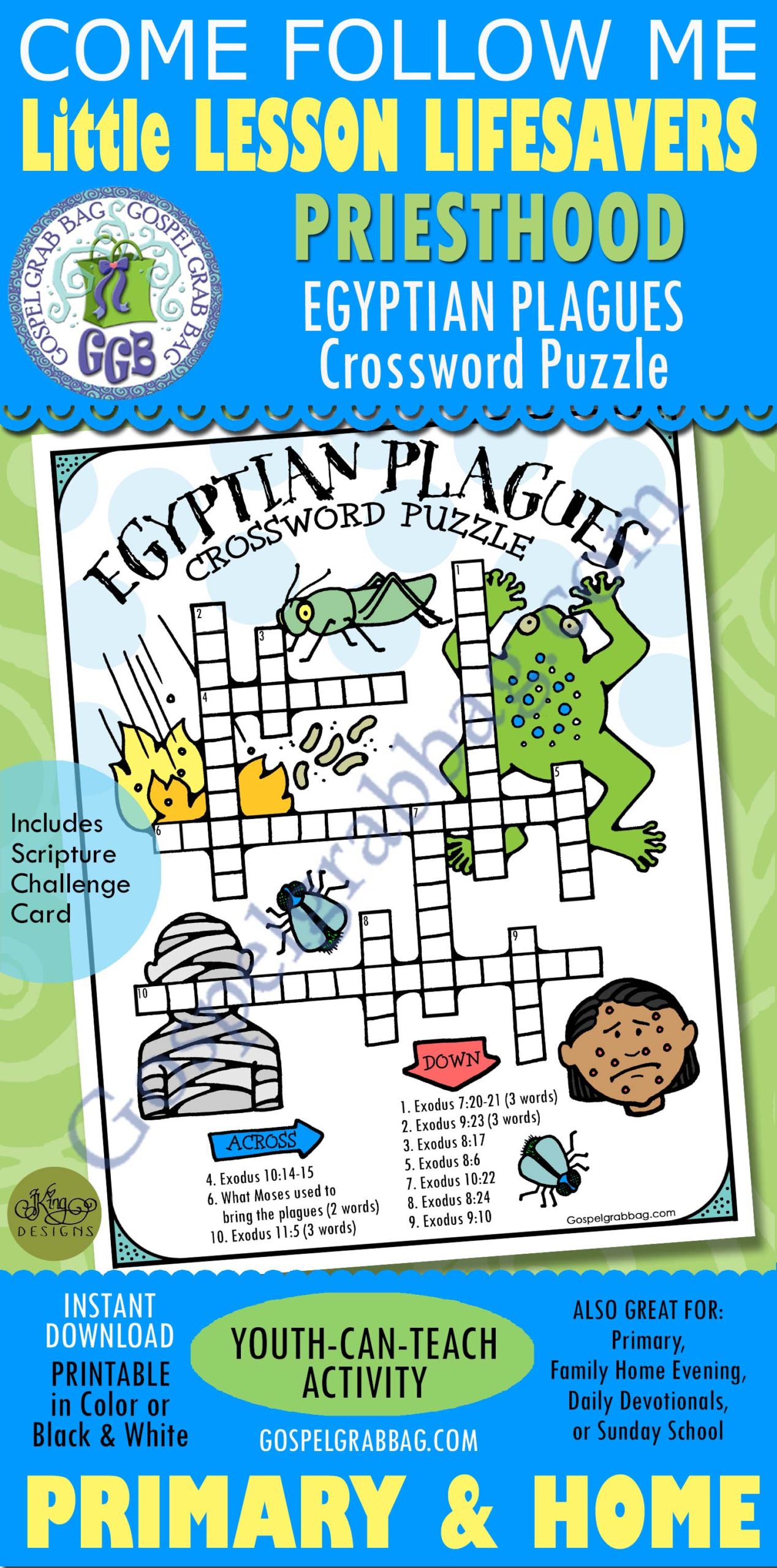 EGYPTIAN PLAGUES crossword puzzle