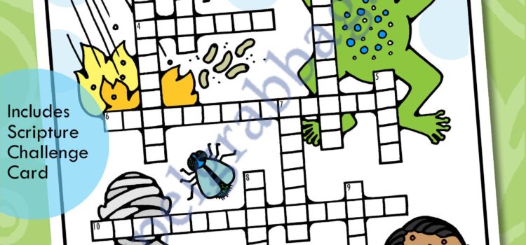 PRIESTHOOD Activity: Egyptian Plagues crossword puzzle – Moses Delivers the Israelites from Bondage, Primary Lesson Helps