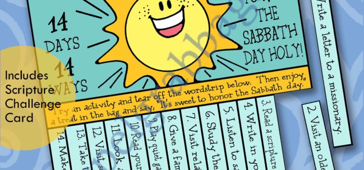 Sabbath Day Advent ACTIVITY Ages 8-11