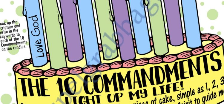 Commandments Lesson Activity for Ages 8-11 OLD TESTAMENT