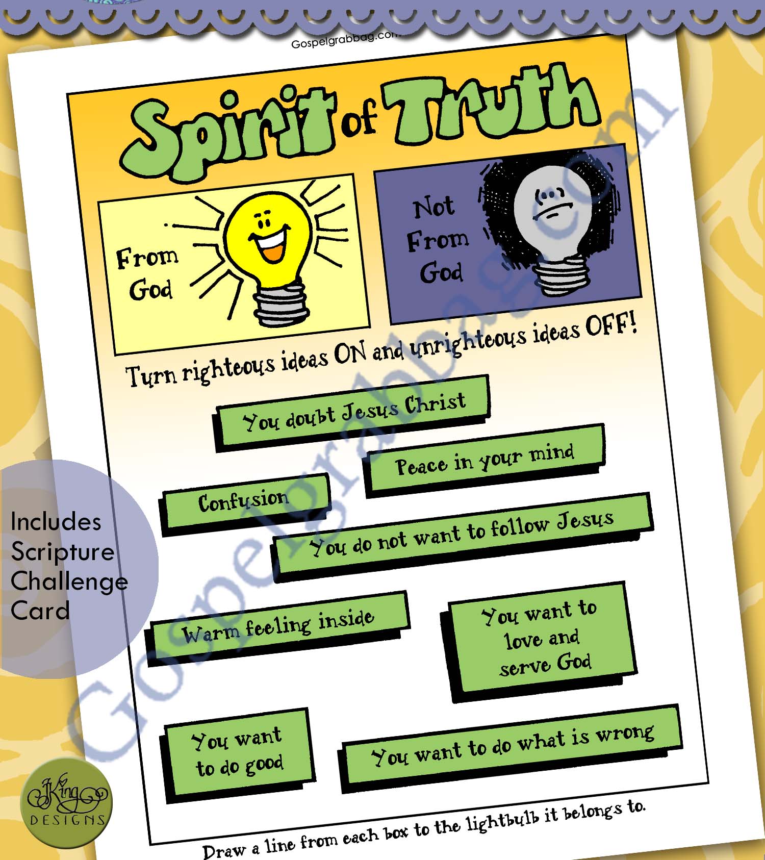 The Spirit of Truth cross-match puzzle