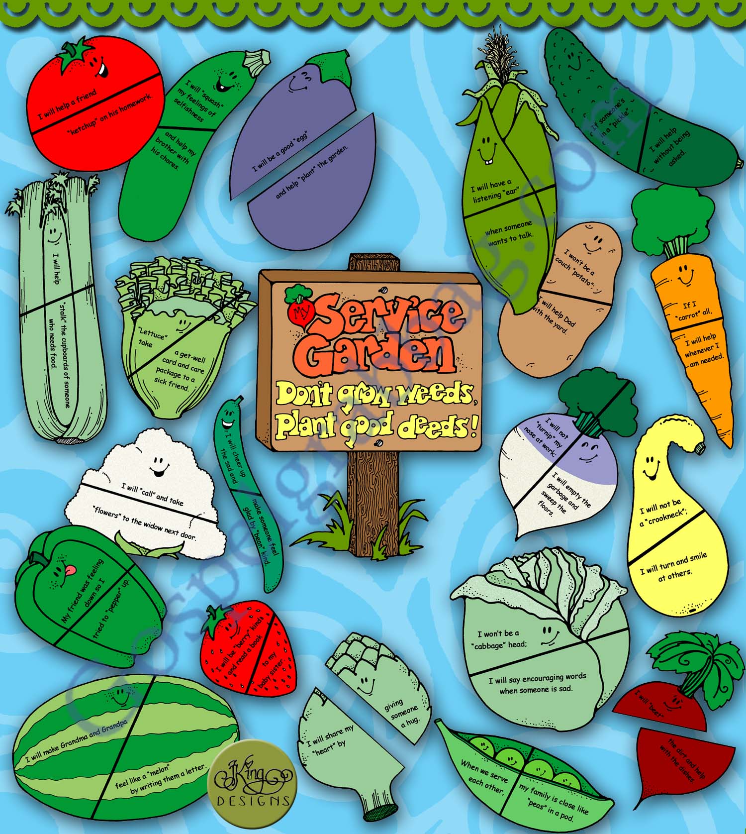 My Service Garden game to plant acts of service