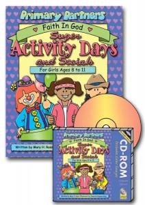 Super Activity Days and Socials book or CD-ROM, for girls ages 8-11, recognition activities, mother - daddy daughter dates, gospelgrabbag.com