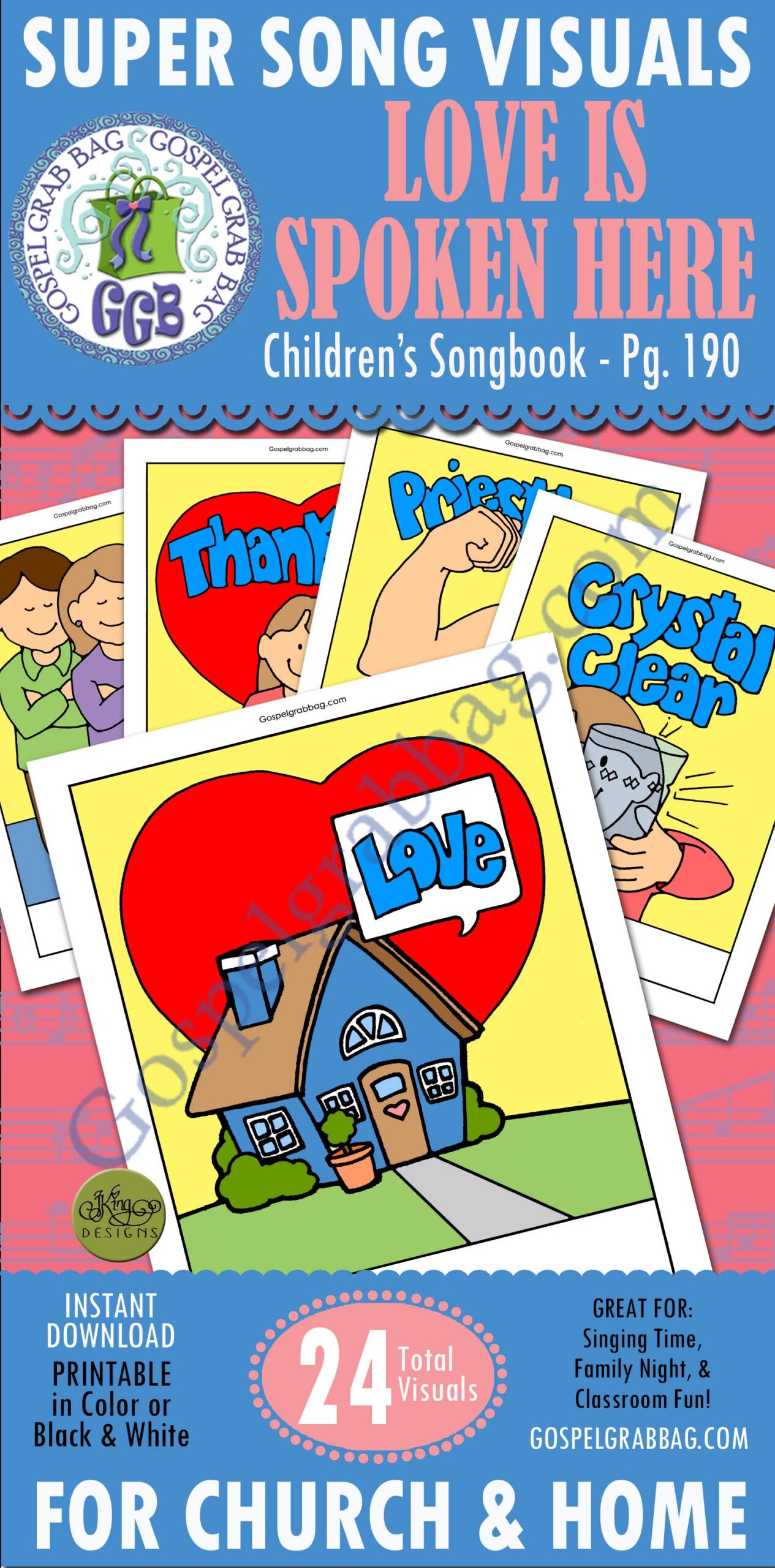 "Love Is Spoken Here" Song Visuals for Primary Music practice songs, LDS Primary, Primary Sharing Time, Family Home Evening