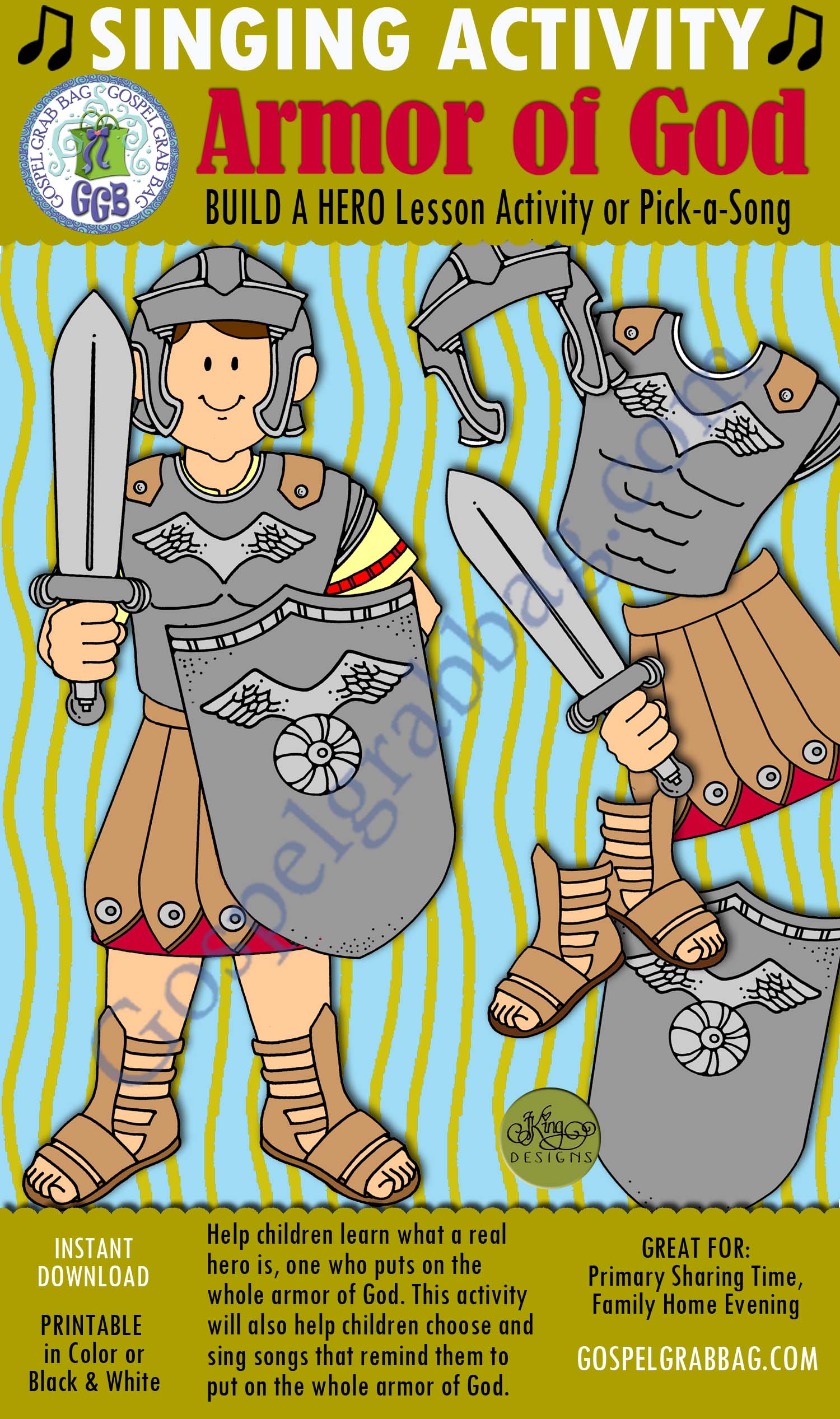 Armor of God – Build a Hero or Pick-a-Song