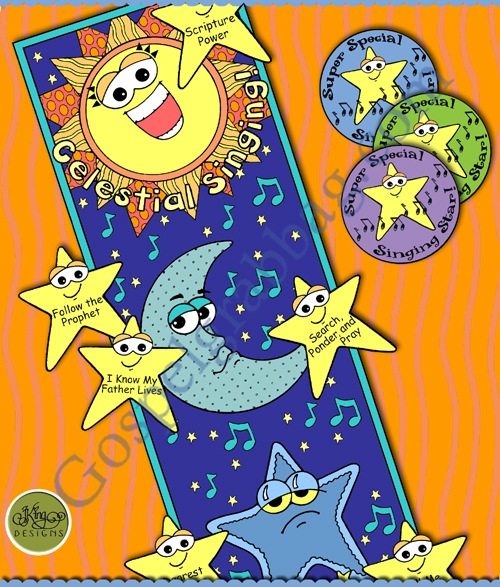 CELESTIAL SINGERS sun/moon/star singing meter and singer award