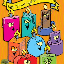Let Your Light So Shine! goal candles or singing meter