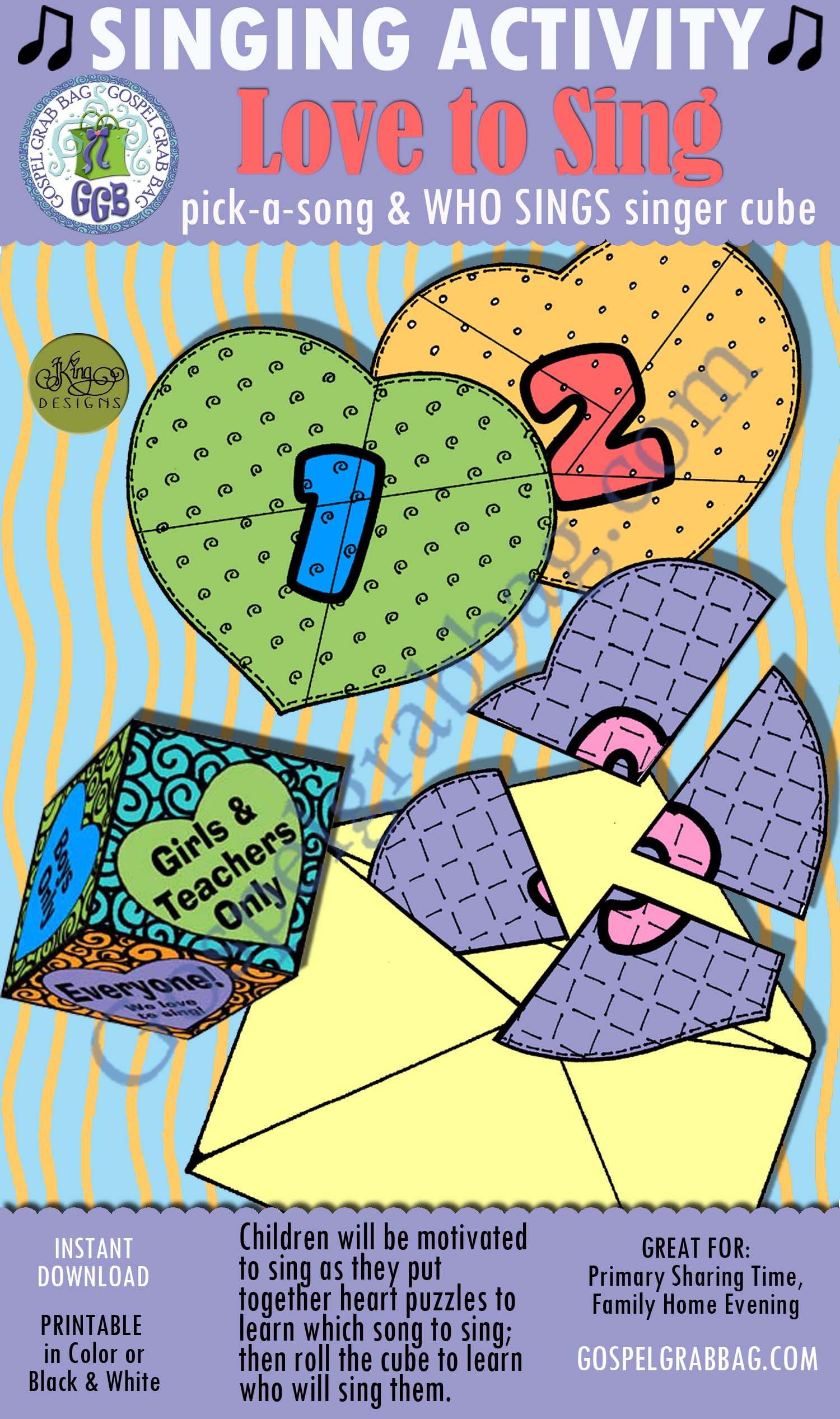 LOVE TO SING pick-a-song & WHO SINGS cube
