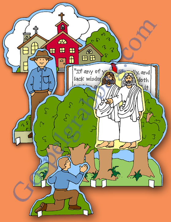 $1.50 - PRAYER: LDS Activity Days - Learning and Living the Gospel - Goal 2 - give family home evening on Joseph Smith's First Vision, gospelgrabbag.com