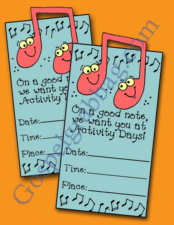 $1.50 - MUSIC - TALENTS: LDS Activity Days – Developing Talents - Goal 2, sing, play or lead a song, developing talents prepare for service, family home evening, gospelgrabbag.com