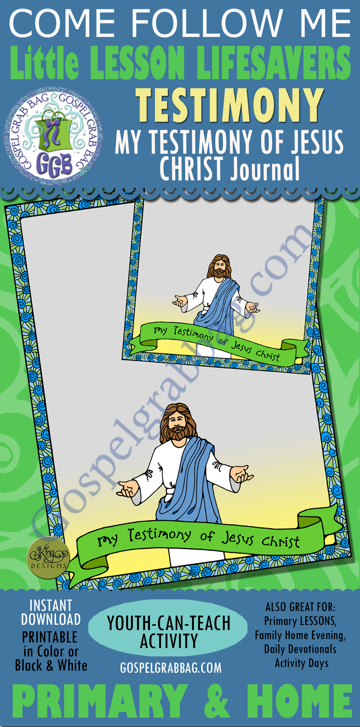 TESTIMONY Activity: My Testimony of Jesus Christ JOURNAL My Testimony of Jesus Christ (Journal Page)