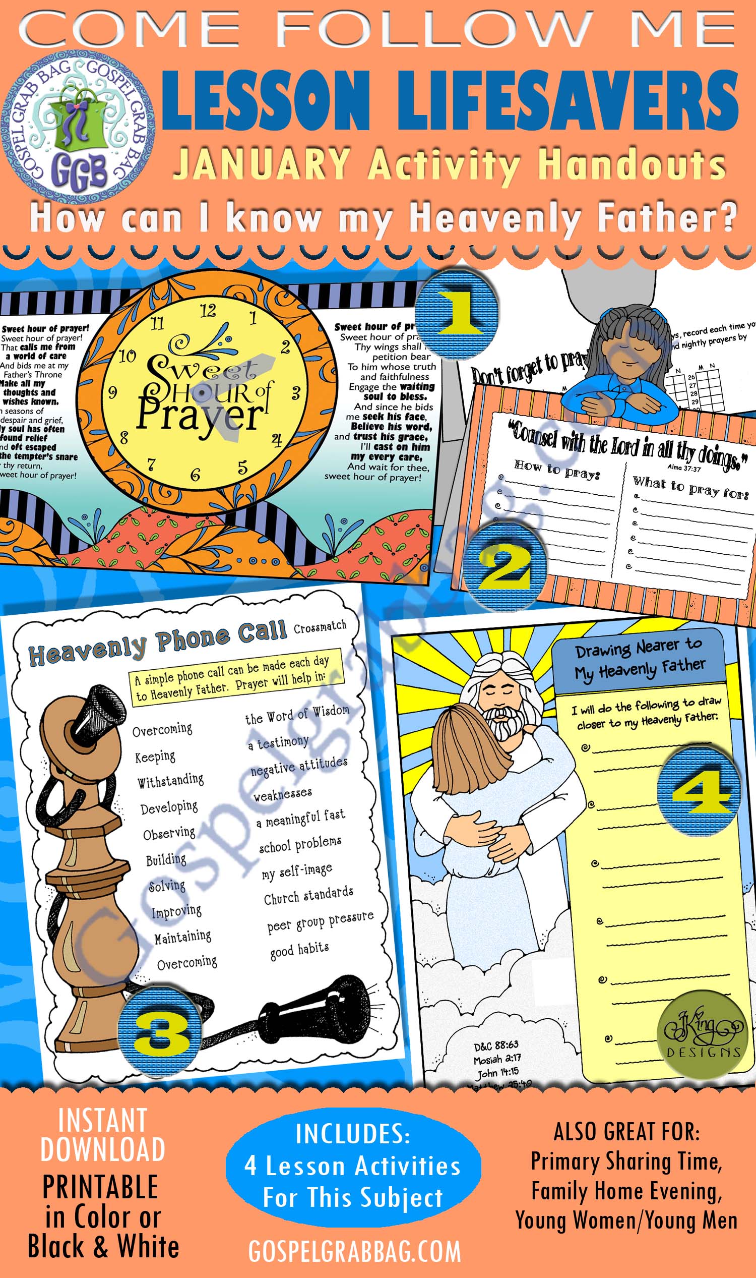 January Lesson 2 - Come Follow Me "How can I know my Heavenly Father?" $4.00 January Lesson 2 - Come Follow Me "How can I know my Heavenly Father?"