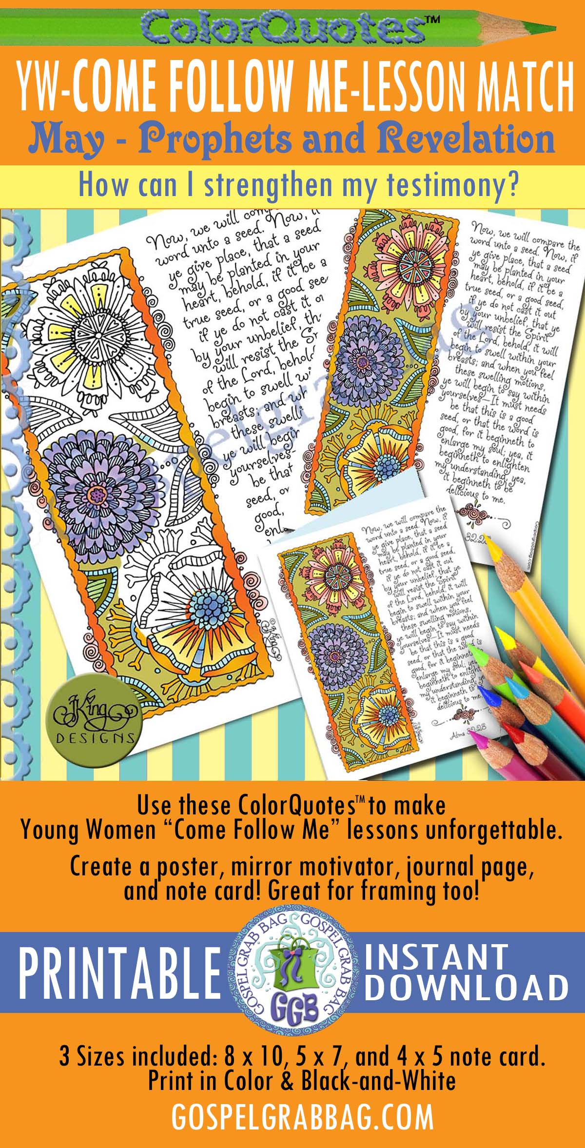 ColorQuote Alma 32:38 on strengthening testimony