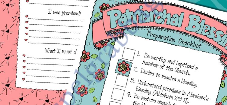 Patriarchal Blessing Prep Checklist and Messages Memo