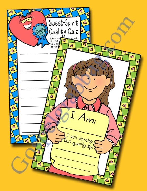 $1.50 - CHARACTER: LDS Lesson Ideas - Family Home Evening, Activity Days Serving Others, make a list of qualities you like in a person - respect, kindness, gospelgrabbag.com