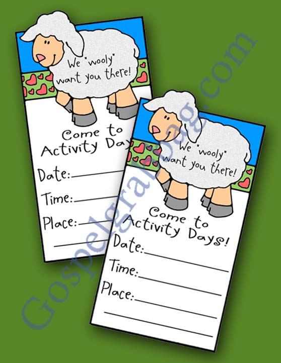 $2.00 - CHILDCARE: LDS Activity Days – Serving Others - Goal 5, entertain children with songs or games, babysitting basics, family home evening, gospelgrabbag.com
