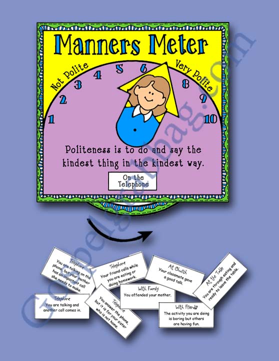 $1.00 MANNERS: LDS Activity Days – Serving Others - Goal 6, practice good manners and courtesy, family home evening, gospelgrabbag.com