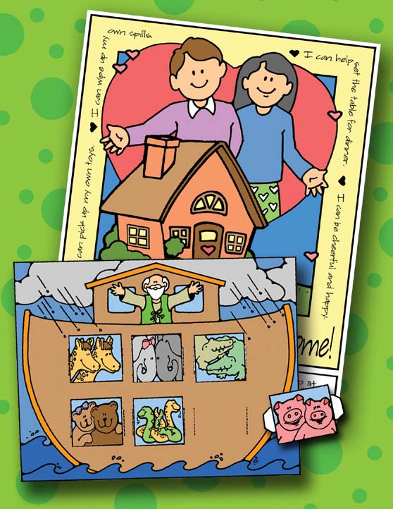 Sunday Savers preview - book covers – Sunbeam – Primary Manual 1 activities (2 activities per lesson - craft and 1 coloring poster), gospelgrabbag.com