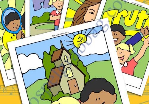 "The Church of Jesus Christ" Song Visuals for Primary Music practice songs, LDS Primary, Primary Sharing Time, Family Home Evening
