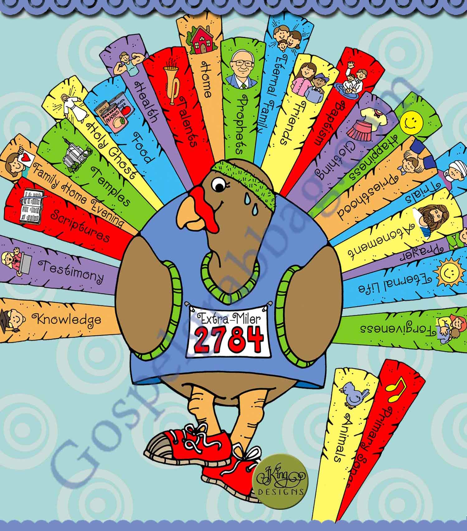 Don’t Just Gobble Up Blessings (Extra-Miler Thankful Turkey – Feather Find)
