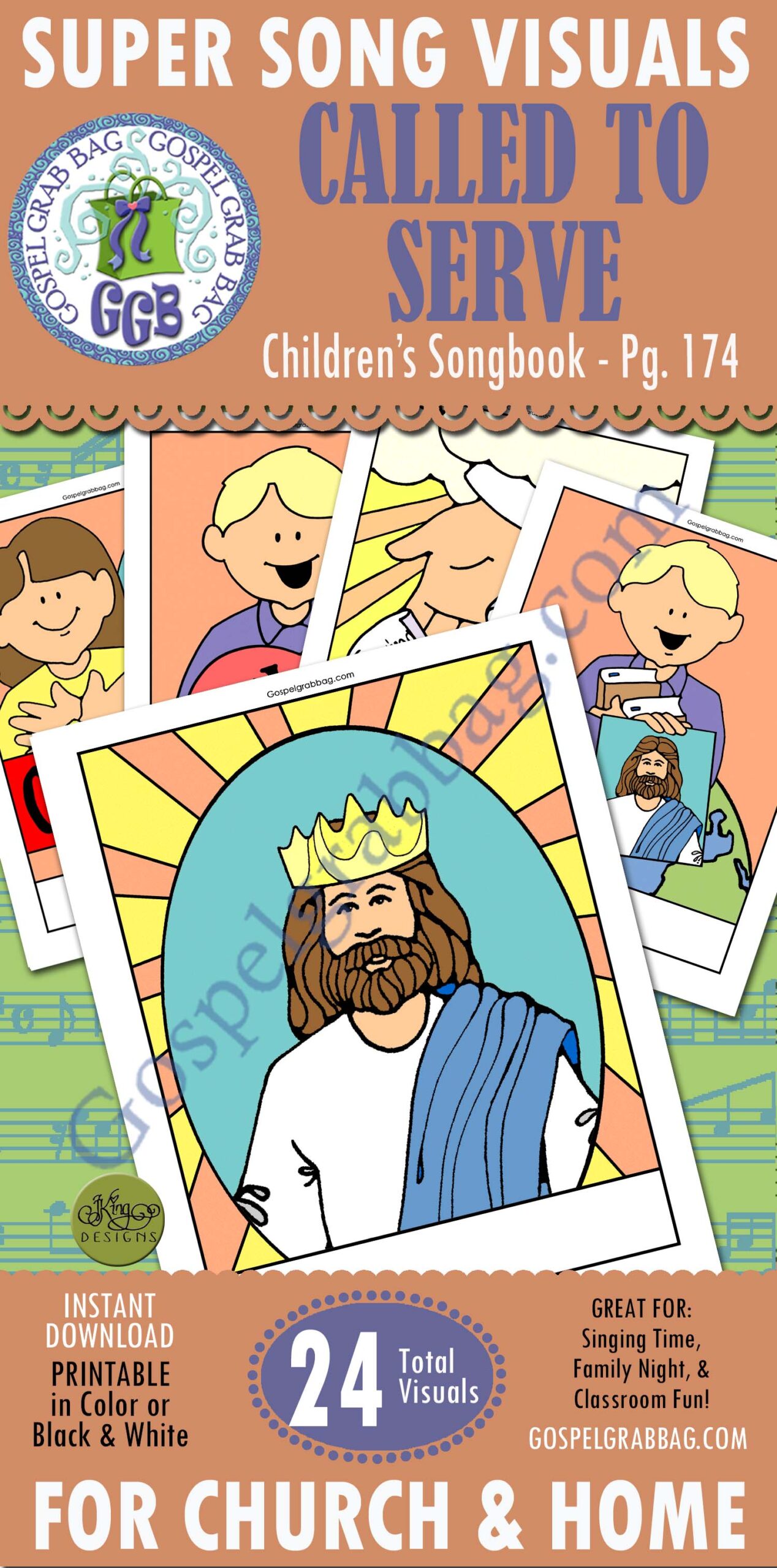 SERVICE - "Called to Serve" Children's Songbook p. 174-75 Song Visuals for Primary Music practice songs, LDS Primary, Primary Sharing Time, Family Home Evening