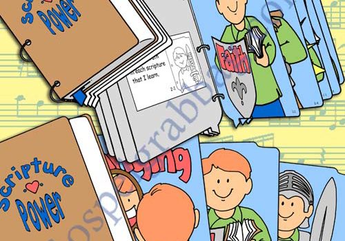 "Scripture Power" Song Visuals for Primary Music practice songs, LDS Primary, Primary Sharing