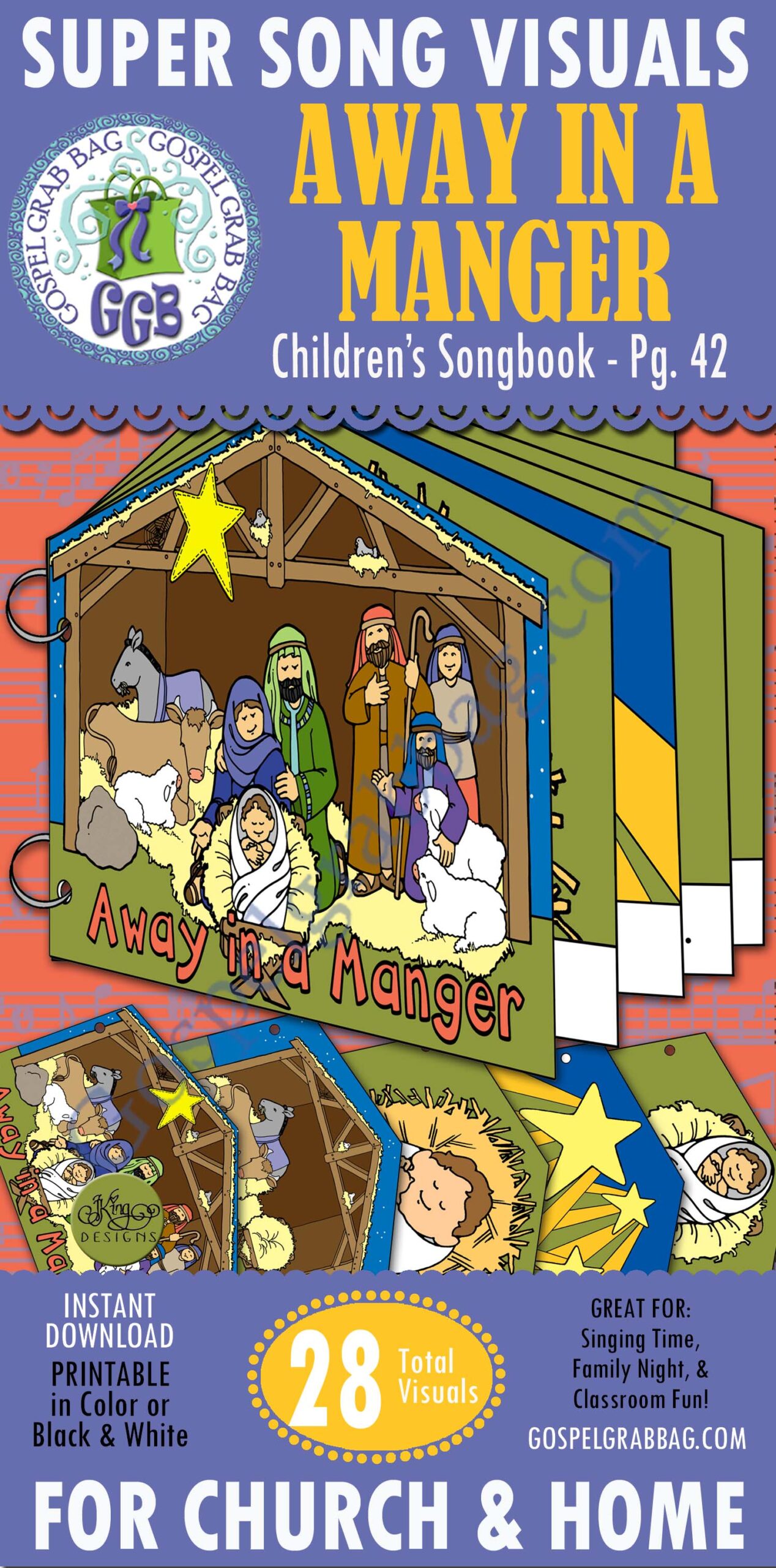 AWAY IN A MANGER song visuals