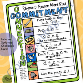 Baptismal Covenants: King Benjamin Teaches His People, Primary 4 manual, Book of Mormon, lesson 10 activity