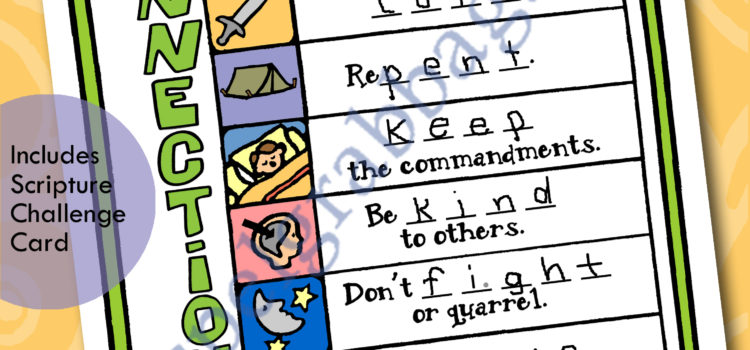 Baptismal Covenants: King Benjamin Teaches His People, Primary 4 manual, Book of Mormon, lesson 10 activity