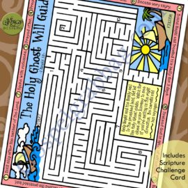 Holy Ghost Activity: “The Holy Ghost Will Guide” Don’t “Wave”r Maze (clues to sail to the Promised Land) 1 Nephi 18 – Primary 4 Lesson 7