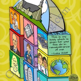 $3.50 APOSTASY & RESTORATION Activity: Restoration Building Blocks, Primary Sharing Time, Come Follow Me, family home evening, GospelGrabBag.com