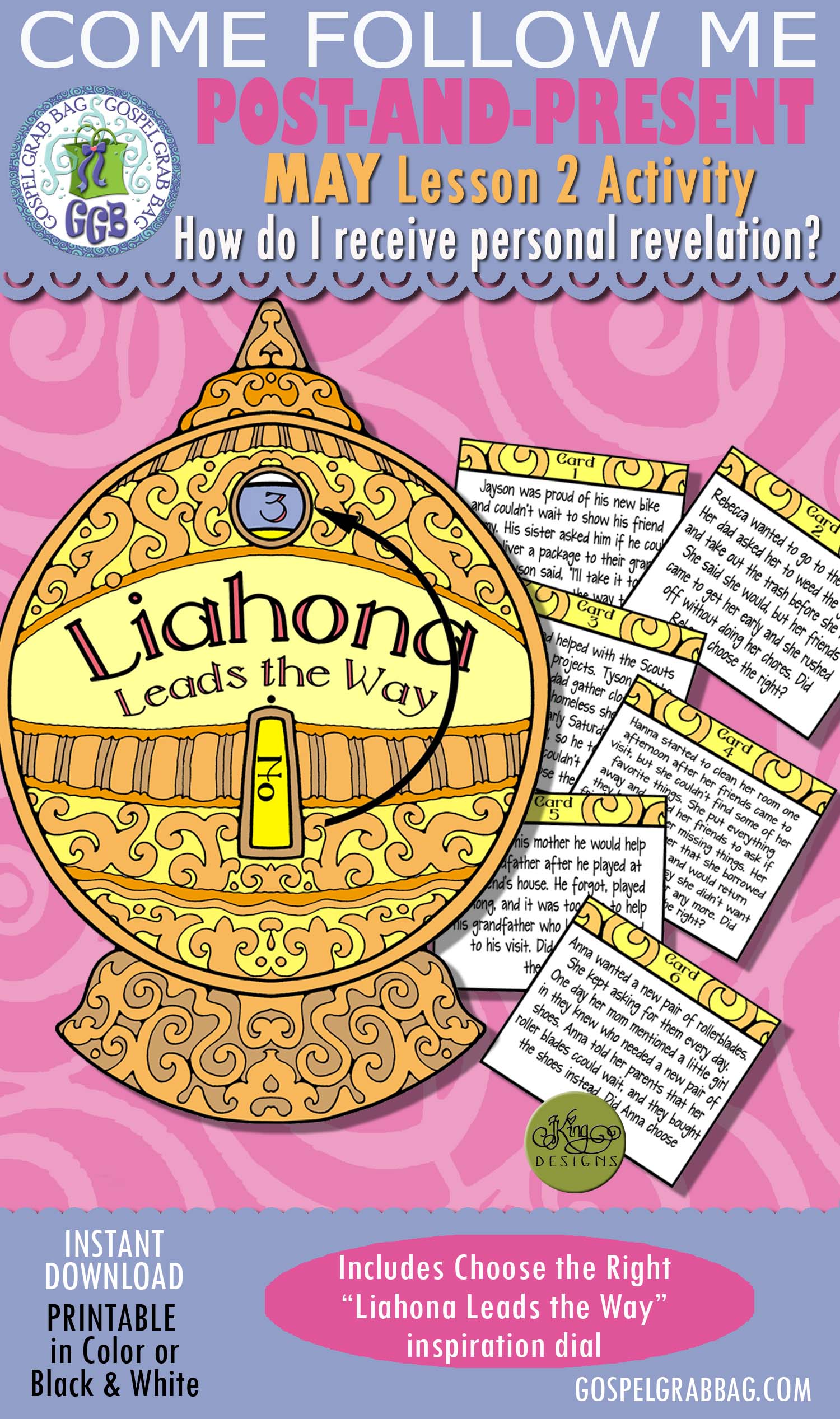 PERSONAL REVELATION Post-and-Present Activity: Liahona Leads the way inspiration dial - Choose the Right $3.50 PERSONAL REVELATION Post-and-Present Activity: Liahona Leads the way inspiration dial - Choose the Right