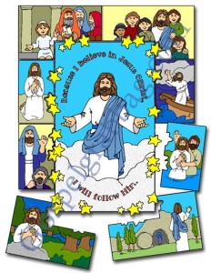 $1.00 - Follow Jesus - Example: LDS Lesson Activity: Jesus Is My Example - I Will Follow Him Puzzle, Come, Follow Me: What does it mean to take upon myself the name of Jesus Christ?, gospelgrabbag.com