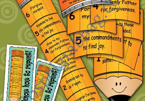 ERASER PROMISES poster activity on REPENTANCE