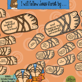 $3.50 POST-AND-PRESENT Activity for Come Follow Me - Primary and Home lessons, family home evening, Young Women