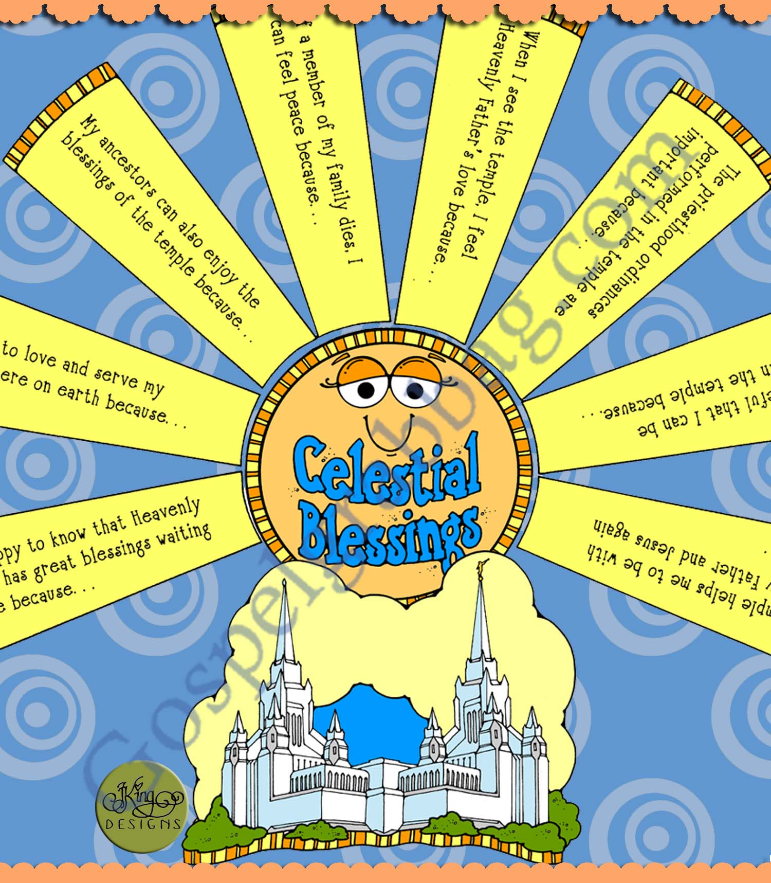 Temple Blessings Sharing Time ACTIVITY: Celestial Blessings