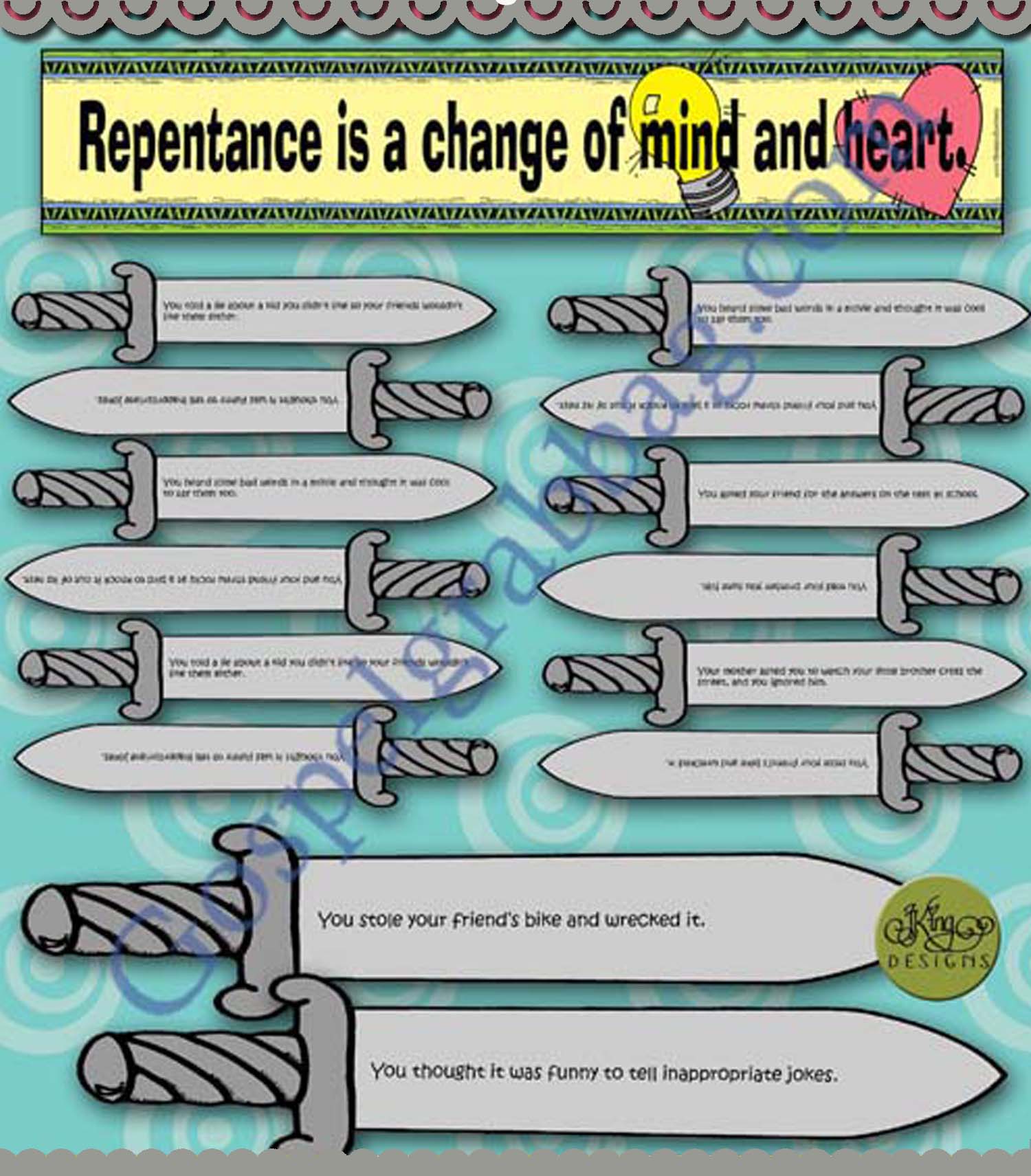 Anti-Nephi-Lehies – Repentance is a change of mind and heart. BURYING SWORDS Change of Heart Quiz