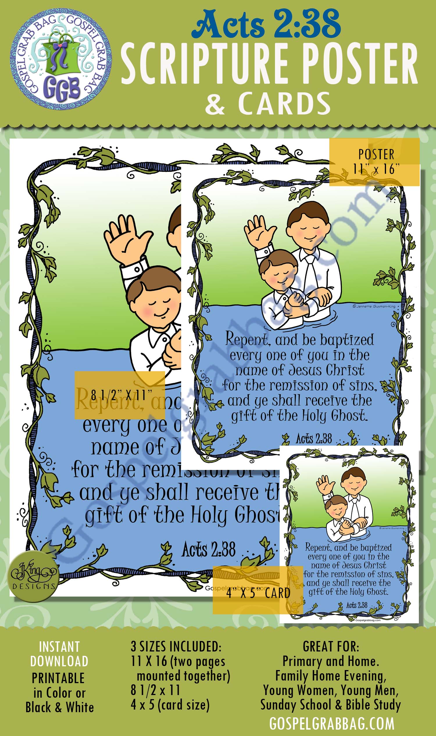 $2.00 SCRIPTURE POSTERS/CARDS for COME FOLLOW ME – Primary and Home (family home evening), Young Women, Seminary, LDS printables