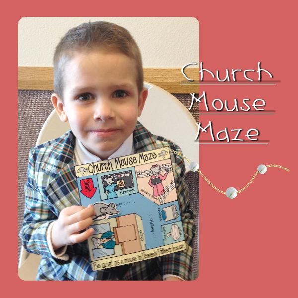 REVERENCE: Church Mouse Maze craft activity for Nursery Lesson 20, Sunday Savers Nursery book and CD-ROM, gospelgrabbag.com
